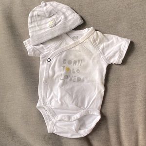 H&M Newborn Onesie and Hat